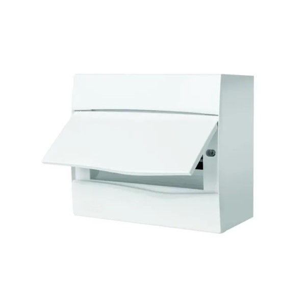 Quadro de Distribuição Quadro de Distribuição PVC Sobrepor 9 Disjuntores DIN sem Barramento sem Geral Branco Porta Opaca Maestro