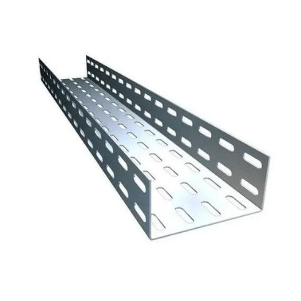 Eletrocalha Perfurada Galvanizada Eletrolítica 150x100x3000 mm sem Tampa com Virola Chapa 20