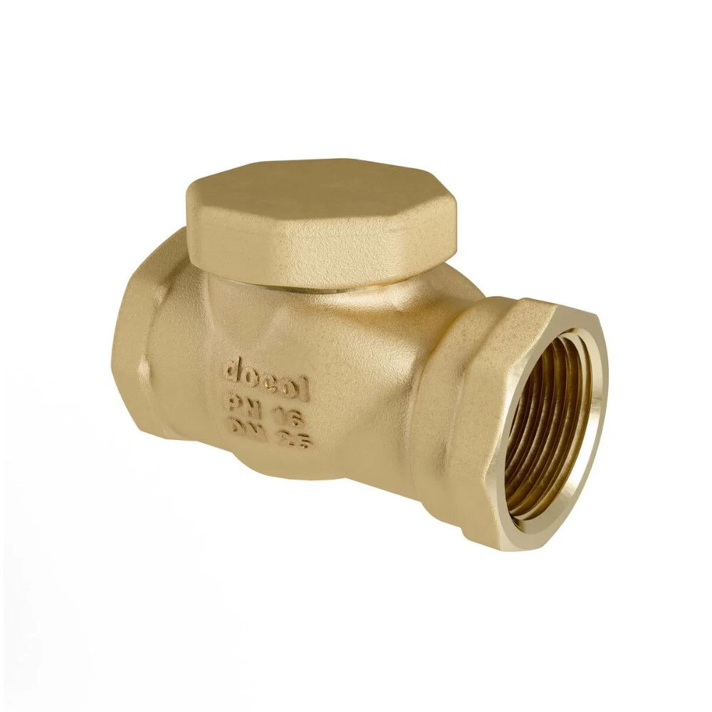 Válvula Válvula Ligas de Cobre Retenção Horizontal com Portinhola 1" Água Fria