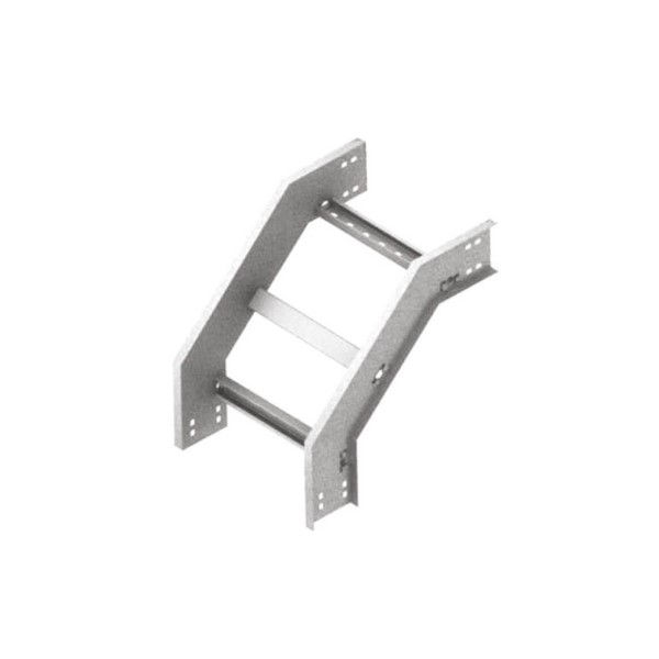 Curva 90G Vertical Galvanizada a Fogo Externa para Leito 400x100 mm com Aba Externa Chapa 18/18