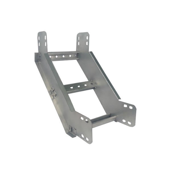 Curva 90G Vertical Galvanizada a Fogo Interna para Leito 400x100 mm com Aba Externa Chapa 18/18