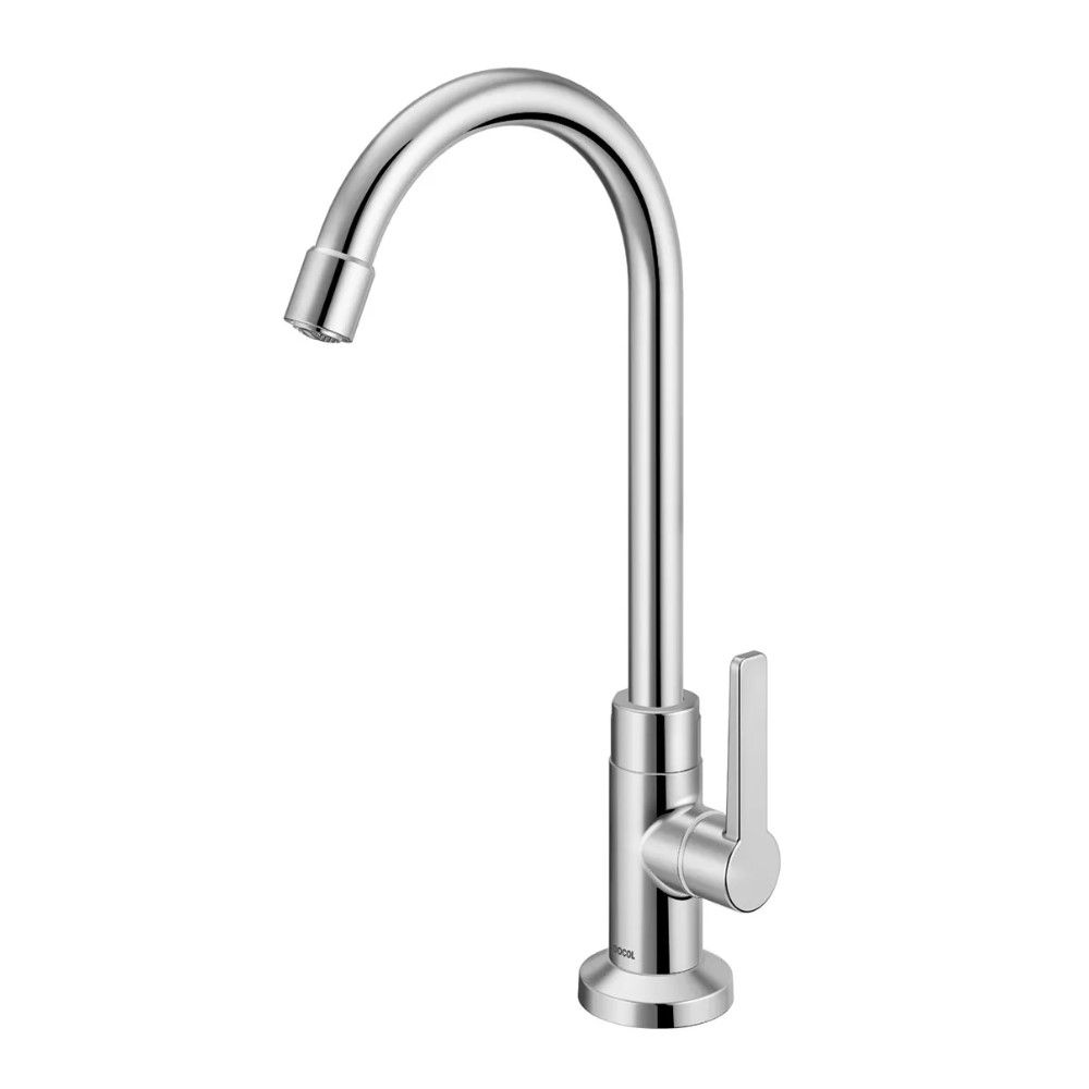 Torneira Lavatório Ligas de Cobre Acionamento Alavanca para Balcão 1/4" de Volta 1/2" Cromada Alta Gali