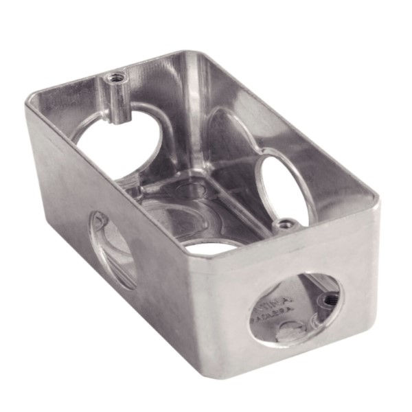 Condulete Alumínio Múltiplo XPW 1/2"-3/4" com Rosca BSP sem Tampa sem Vedação sem Pintura