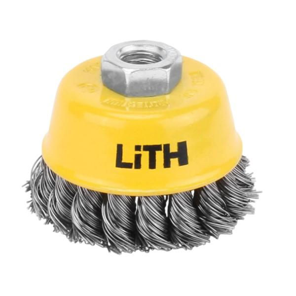 Escova Aço Trançada para Esmerilhadeira 75 mm M14