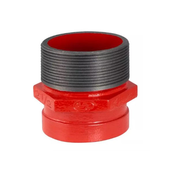 Adaptador Ranhurado 2.1/2"(76 mm) Rosca Macho BSP