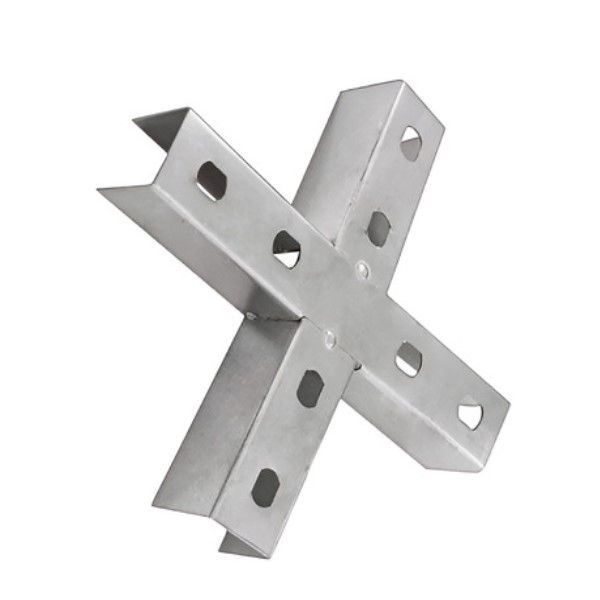 Emenda X Galvanizada a Fogo Interna 38x38 mm para Perfilado