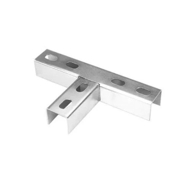 Emenda T Galvanizada Eletrolítica Interna 38x19 mm para Perfilado