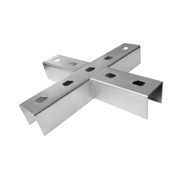 Emenda X Galvanizada Eletrolítica Interna 38x19 mm para Perfilado