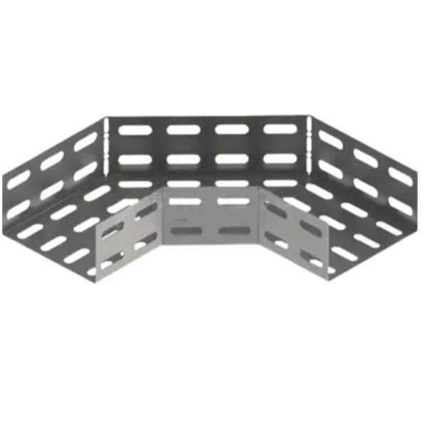 Curva 90G Horizontal Lisa Galvanizada Eletrolítica para Eletrocalha 500x100 mm