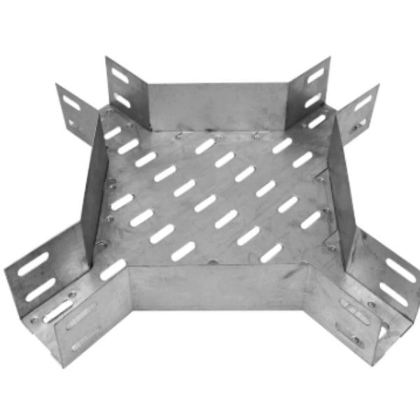 Cruzeta 90G Horizontal Galvanizada Eletrolítica para Eletrocalha 400x100 mm