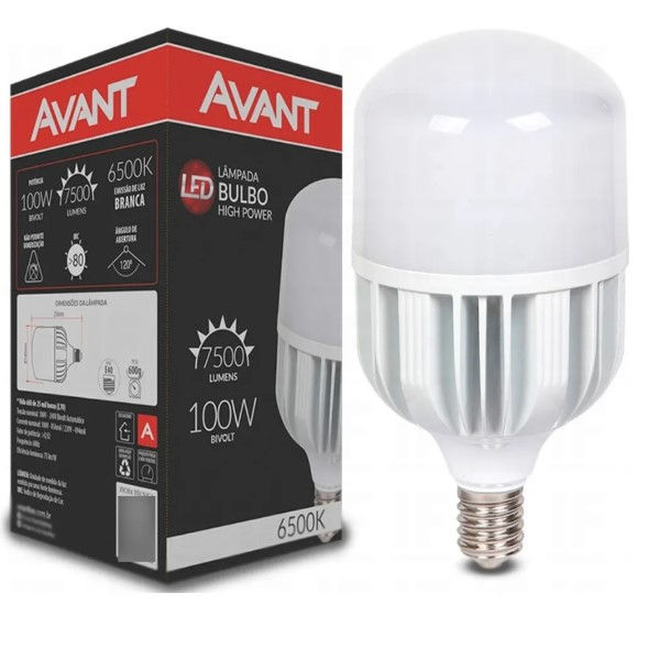 Lâmpada Lâmpada LED 100W Alta Potência E40 Bivolt 6500K 7500 lm 25.000H