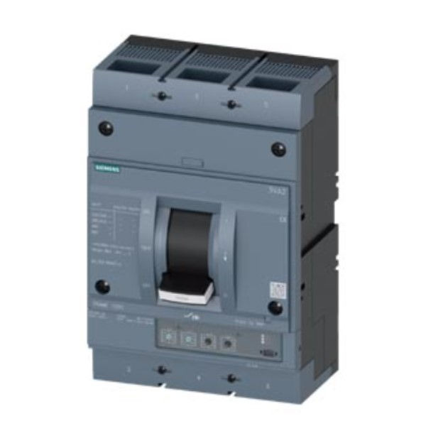 Disjuntor Eletrônico Ajustável Tripolar 3VA25 250-630A 85 KA 380VCA Caixa Moldada ETU350 - LSI