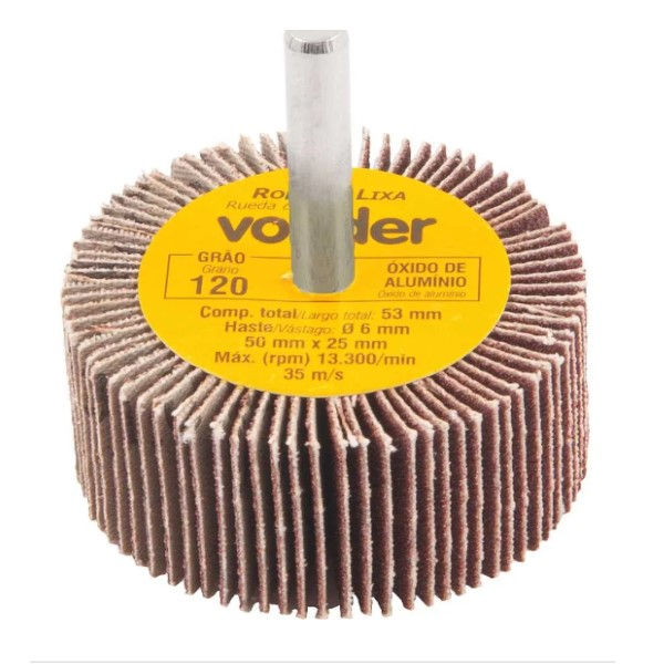 Lixa Mkontour Grão 120 para Micro Retifica com Haste 50x25 mm