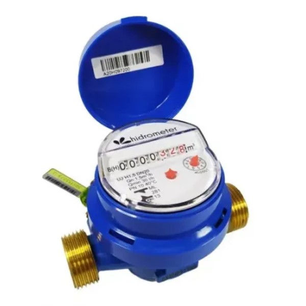 Hidrômetro Hidrômetro Corpo Ferro Fundido Multijato Industrial 2" Vazão Máxima 25 m3/H para Telemetria PRE Equipado com Visor Plano sem Conexões Instalação Horizontal