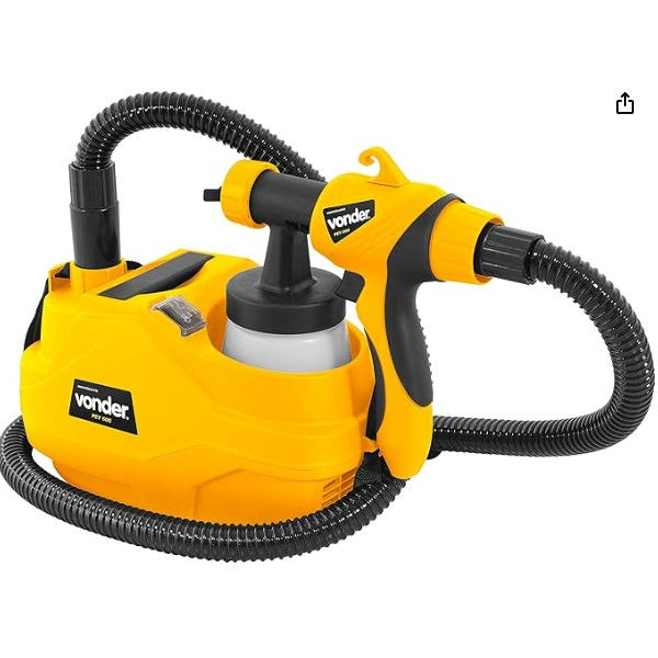 Pistola Elétrica PEV 600 para Pintura 220V com Reservatório 700ML