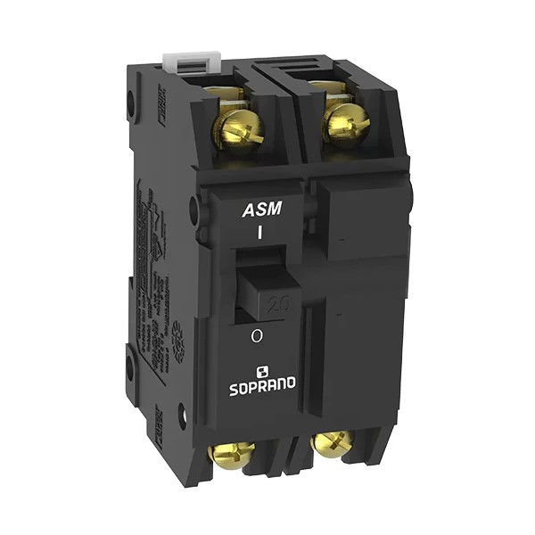 Disjuntor Termomagnético Fixo Bipolar ASM 60A 5 KA/3 KA 220/380VCA UL