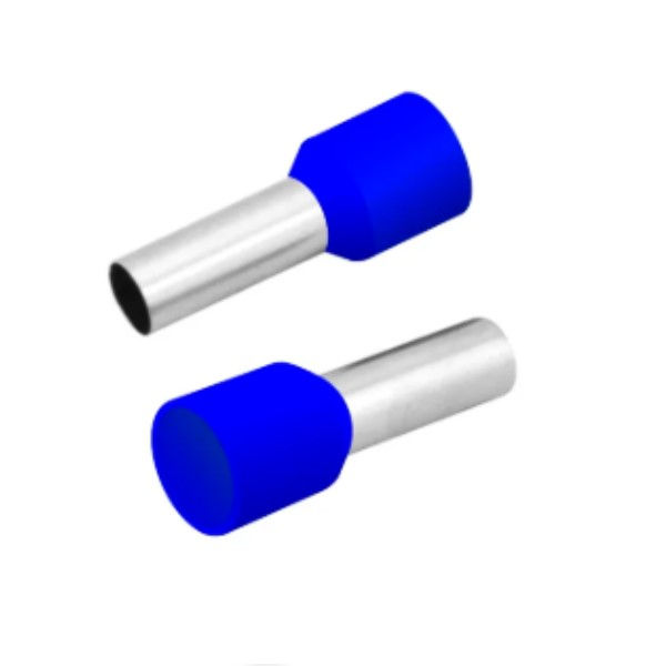 Terminal Cobre Estanhado a Compressão Pino Tubular Pre-Isolado 16,00 mm² Azul