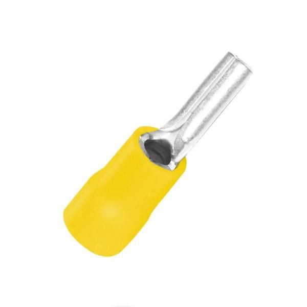 Terminal Cobre Estanhado a Compressão Pino Reforçado Pre-Isolado 25,00 mm² Amarelo