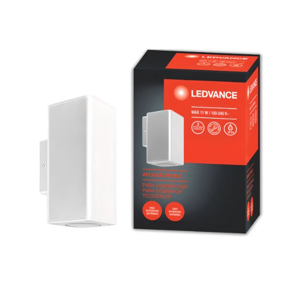 Arandela Sobrepor Aplique Dual GU10 MR16 Branca IP54