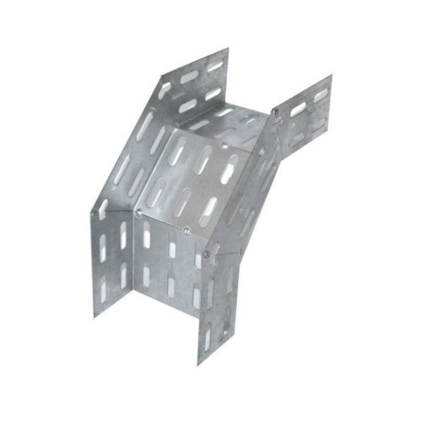 Curva 90G Vertical Perfurada Galvanizada Eletrolítica Interna para Eletrocalha 600x100 mm