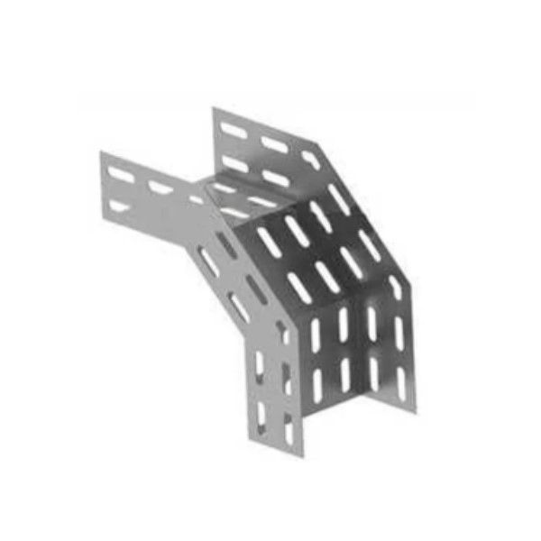 Curva 90G Vertical Perfurada Galvanizada Eletrolítica Externa para Eletrocalha 600x100 mm