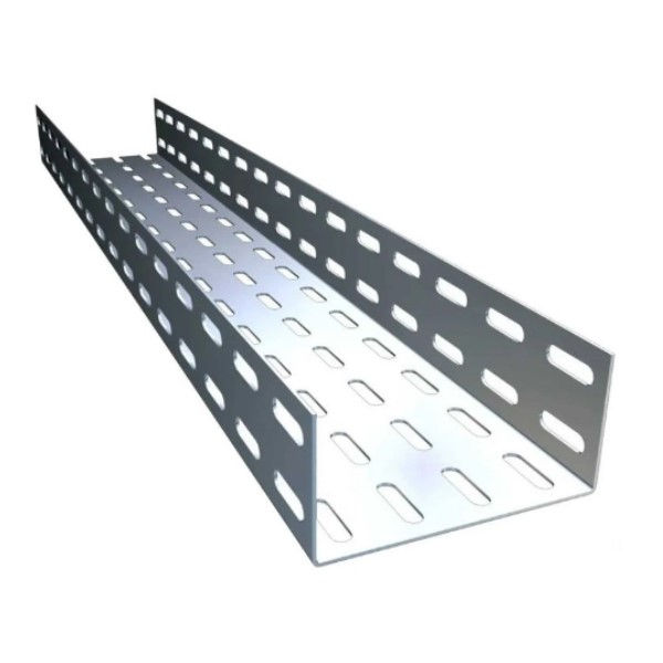 Eletrocalha Perfurada Galvanizada Eletrolítica 600x100x3000 mm sem Tampa sem Virola Chapa 20