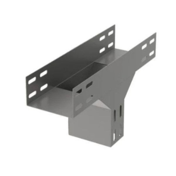 Te Liso Vertical Descida 90G Galvanizado Eletrolítico para Eletrocalha 600x100 mm