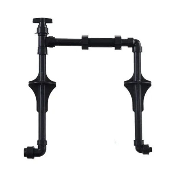 Kit Cavalete PP sem Espaçador para Hidrômetro 3/4" Preto Padrão Corsan