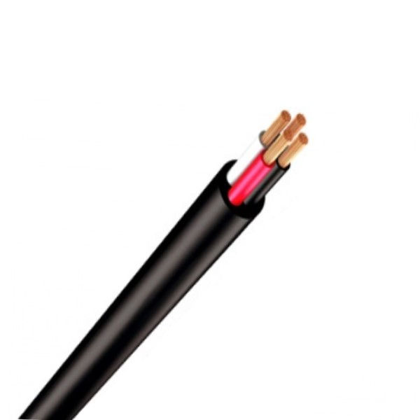 Cabo Cobre Isolado HEPR 90G 0,6/1 kV 3x 25,00 mm² NAX FLEX Preto NBR 7286 Classe 5 (Vias Vermelha/Branca/Preta)