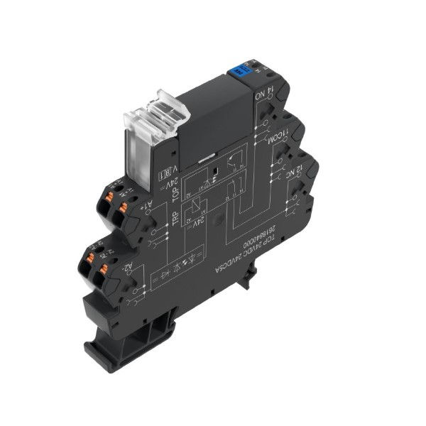 Relé Estado sólido Relé Estado Sólido Termseries 5A 24VCC 3-33VCC 1NA Plug-in