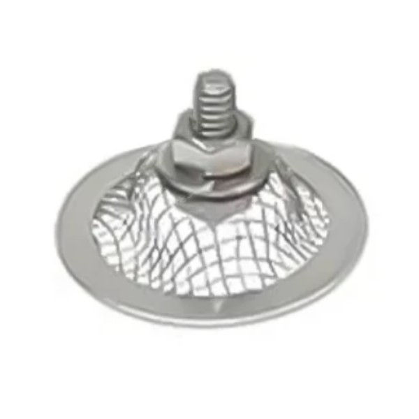 Adericone Fixador Galvanizado a Fogo Diâmetro 45 mm com Parafuso e Porca 1/4"