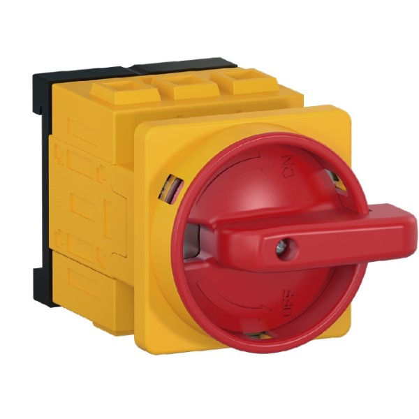 Chave Seccionadora Rotativa MSW Tripolar 40A com Fixação Frontal com Manopla Vermelha SOB Carga