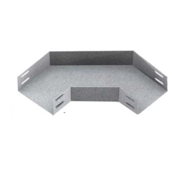 Curva 90G Horizontal Lisa Galvanizada a Fogo para Eletrocalha 50x50 mm