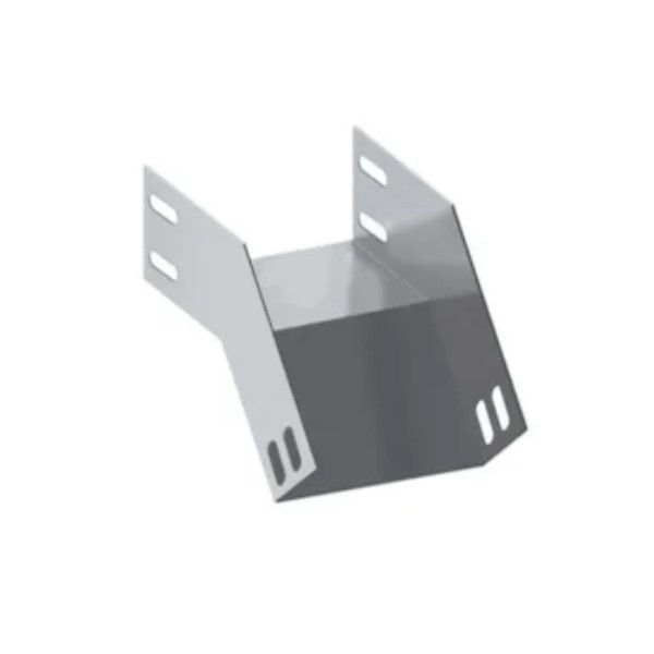 Curva 45G Vertical Lisa Galvanizada a Fogo Externa para Eletrocalha 300x100 mm