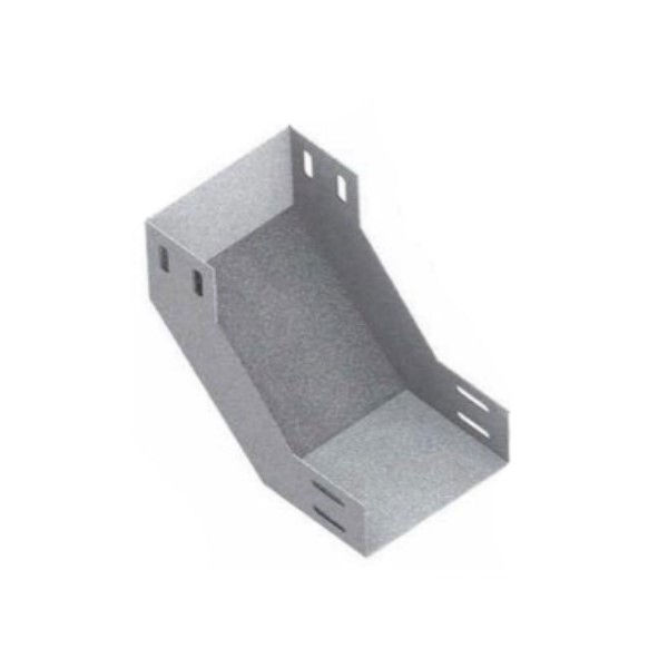 Curva 90G Vertical Lisa Galvanizada a Fogo Interna para Eletrocalha 200x100 mm