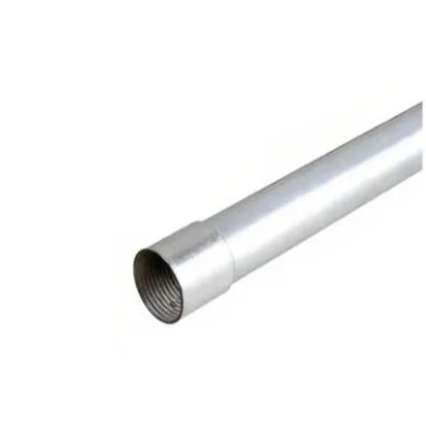 Eletroduto Leve Alumínio Parede 3,00 mm 3/4"X3 M com Rosca BSP com 1 Luva