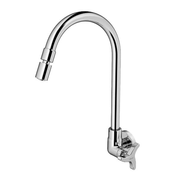 Torneira Cozinha Ligas de Cobre para Parede 1/2" e 3/4" Cromada Alta Nova Trio