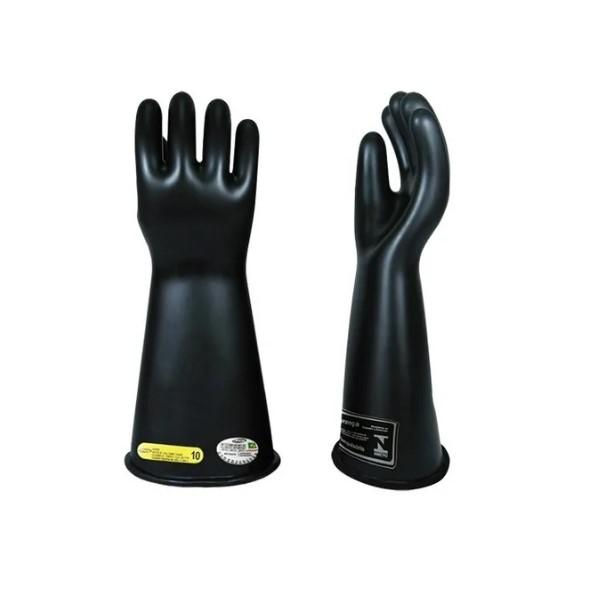 Luva Borracha Alta Tensão 20 kV Tamanho 9 (G) Classe 2 Preta Ca 35862 com Etiqueta Amarela