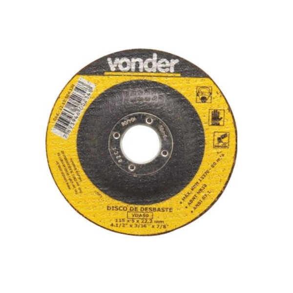 Disco Desbaste/Acabamento 115,0x5,0x22,23 mm VDA 50