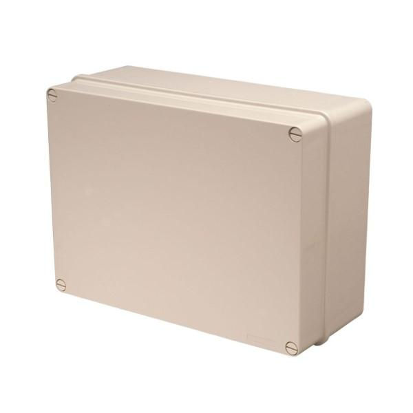 Caixa Passagem Sobrepor Chapa 250x250x100 mm Fixo Bege com Tampa PF