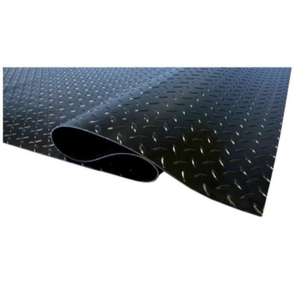 Tapete Isolante Elétrico Borracha 1000x1000x4,8 mm Até 40 kV Preto Classe 4