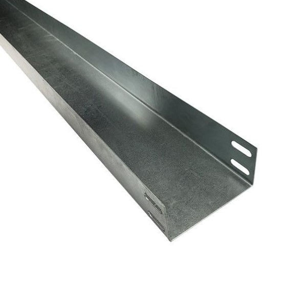 Eletrocalha Lisa Galvanizada Eletrolítica 500x50x3000 mm sem Tampa sem Virola Chapa 16