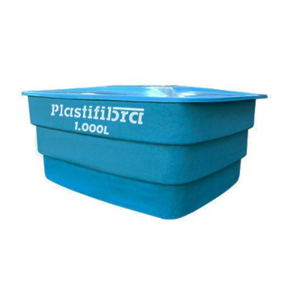 Caixa dágua Caixa D'água Fibra 1000 L Retangular com Tampa