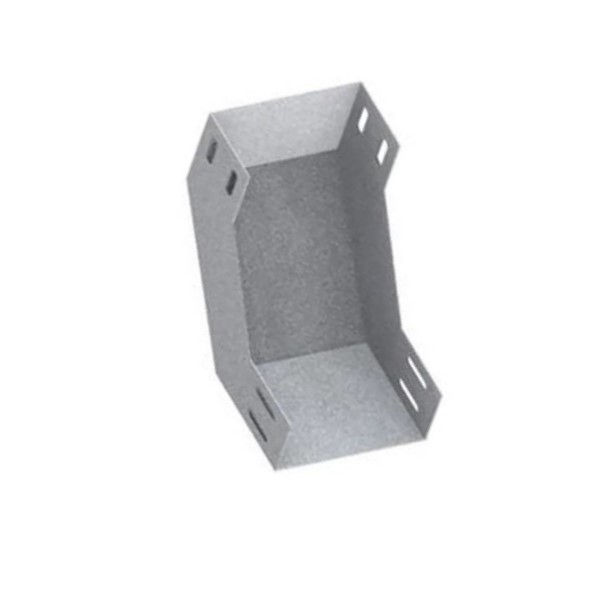 Curva 90G Vertical Lisa Galvanizada Eletrolítica Interna para Eletrocalha 500x50 mm