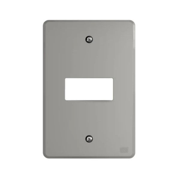 Placa PVC para 1 Módulo 4x2 Cinza Linha Equille