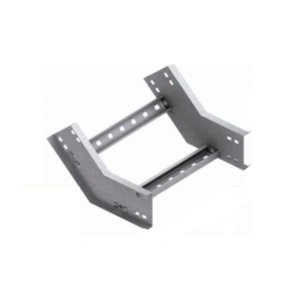 Curva 45G Vertical Galvanizada a Fogo Interna para Leito 100x100 mm com Aba Interna 1/4"