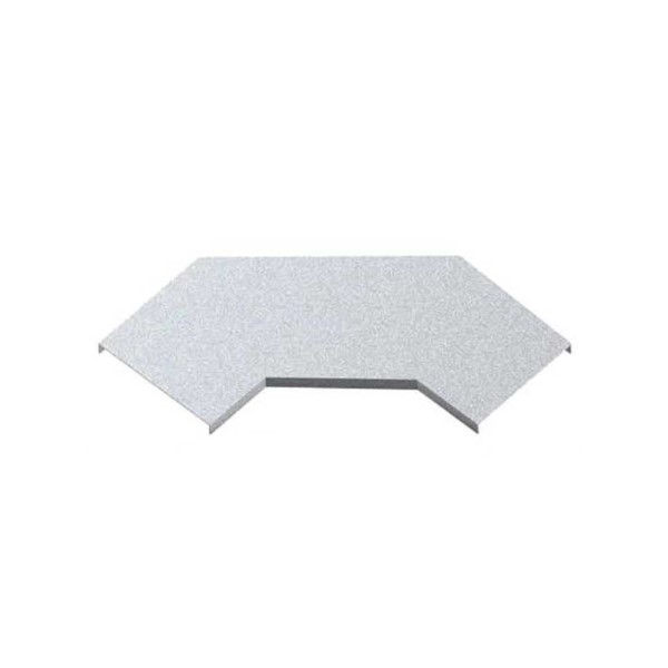 Tampa Curva Horizontal 90G Encaixe para Eletrocalha Galvanizada Eletrolítica 500 mm