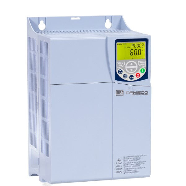 Inversor Frequência Inversor Frequência CFW500 12,50 CV/9,2 kW Serviço Pesado 33A sem Filtro/Com IGBT Frenagem Trifásico com Display LCD 220VCA 50/60 Hz IP20 Módulos de Comunicação Opcionais