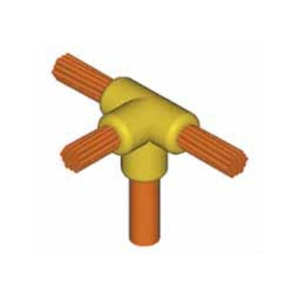 Molde Solda Exotérmica Cabo e Cabo Emenda T Cabo 35x50 mm² Haste 5/8"