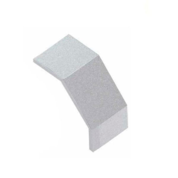 Tampa Curva Vertical Interna 90G Encaixe para Eletrocalha INOX 50x50 mm Chapa 24